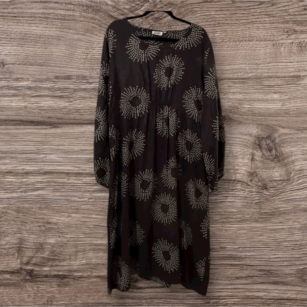 MASAI COPENHAGEN Dark Gray & Light Gray Patterned Dress / Tunic - Size XXL